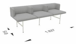 Módulo sofá 3 plazas (con respaldo)