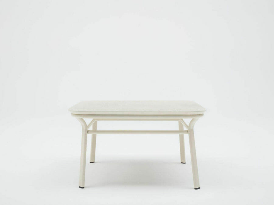 Mesa de centro de diseño, Grace madera blanca