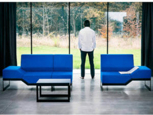 Sofa modular de diseño, Belong azul