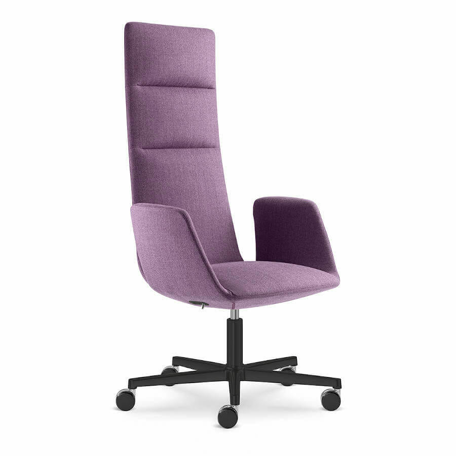 Silla de oficina de dirección de diseño, Harmony modern. purpura.